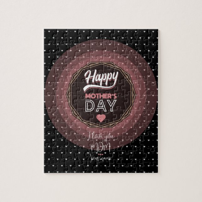 Quebra-cabeça Eu te amo mãe (Vertical)