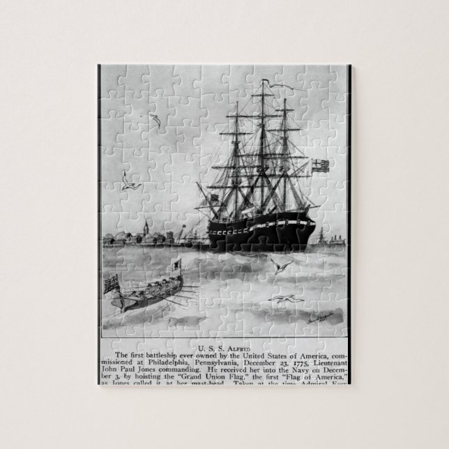 Quebra-cabeça EUA Alfred. A primeira imagem de guerra de sempre (Vertical)