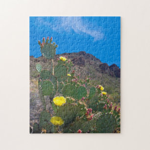 Quebra-cabeça EUA, Arizona. Cacto Nas Colinas