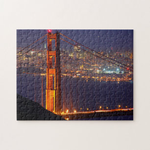 Quebra-cabeça EUA, Califórnia. Ponte Golden Gate à Noite