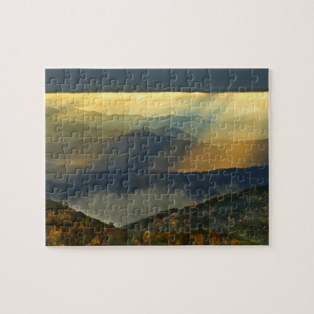 Quebra-cabeça EUA, Carolina do Norte, Montanhas Enfumaçados Exce (Horizontal)