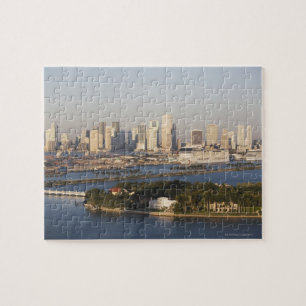 Quebra-cabeça EUA, Florida, Miami, arquitectura da cidade com