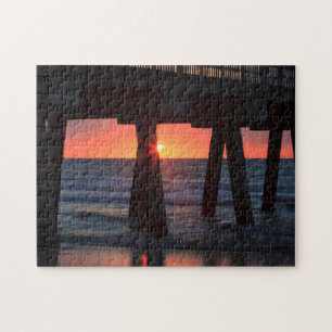 Quebra-cabeça EUA, Geórgia, Tybee Island, Tybee Pier