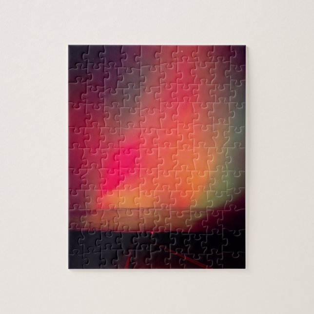 Quebra-cabeça EUA, Idaho. Aurora borealis, luzes de norte em (Vertical)