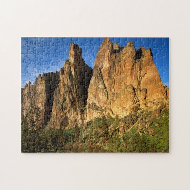 Quebra-cabeça EUA, Oregon, Granite Cliffs Em Smith Rock State (Horizontal)