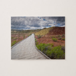 Quebra-cabeça EUA, Oregon, Mitchell, caminho entre pintado