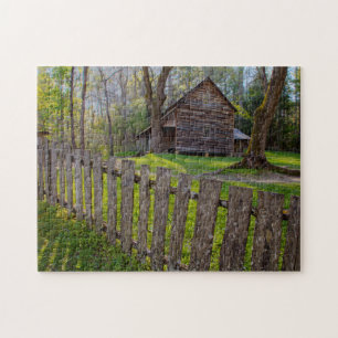 Quebra-cabeça EUA, Tennessee, Cabana em Cades Cove