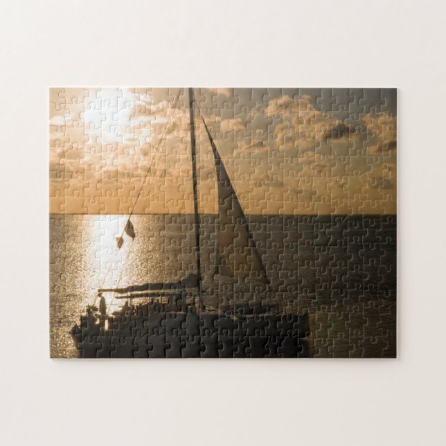 Quebra-cabeça EUA, Texas, Ilha South Padre. Velero (Horizontal)