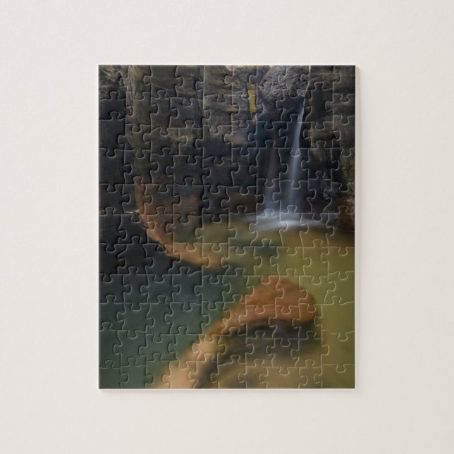 Quebra-cabeça EUA, Utah, Zion National Park.  O buraco de chave  (Vertical)