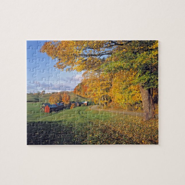 Quebra-cabeça EUA, Vermont, fazenda de Jenne. A queda vem a (Horizontal)