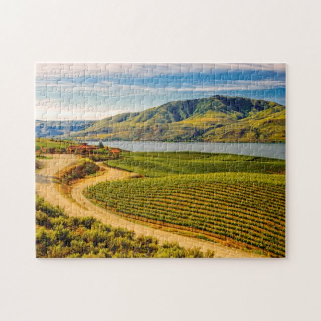 Quebra-cabeça EUA, Washington, Lago Chelan. Benson Vineyards (Horizontal)