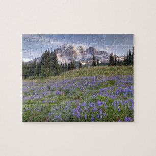 Quebra-cabeça EUA, Washington, Mt. Rainier NP, Mt. Rainier e