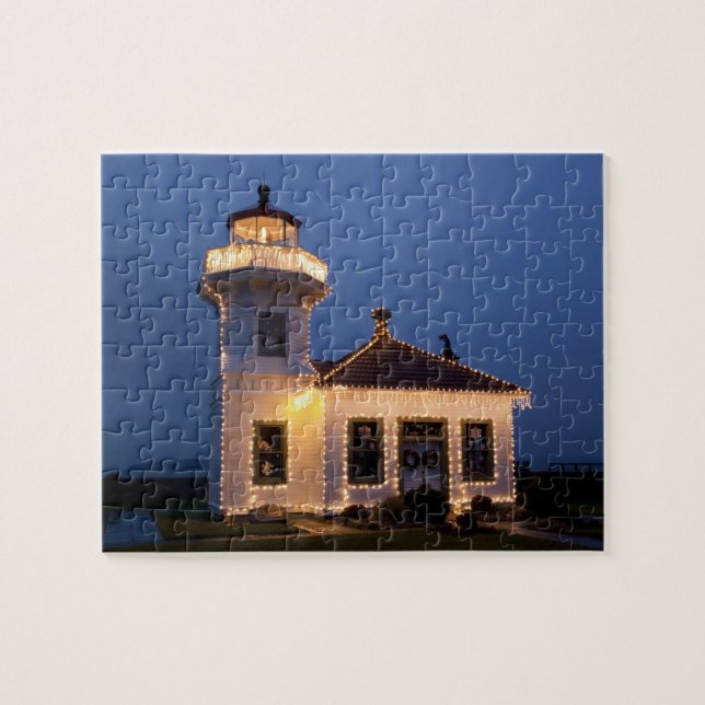 Quebra-cabeça EUA, Washington, Mukilteo. Farol de Mukilteo (Horizontal)