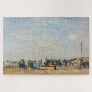 Quebra-cabeça Eugene Boudin - Encontro na praia