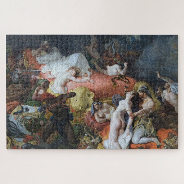 Quebra-cabeça Eugène Delacroix - La Mort de Sardanapale (Horizontal)