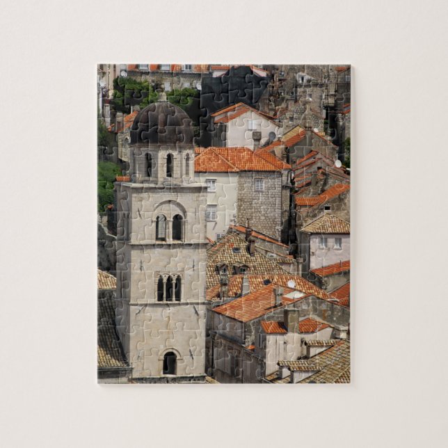 Quebra-cabeça Europa, Croácia. Cidade medieval amuralhada de (Vertical)