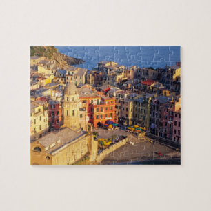Quebra-cabeça Europa, Itália, Cinque Terre. Vila de Vernazza