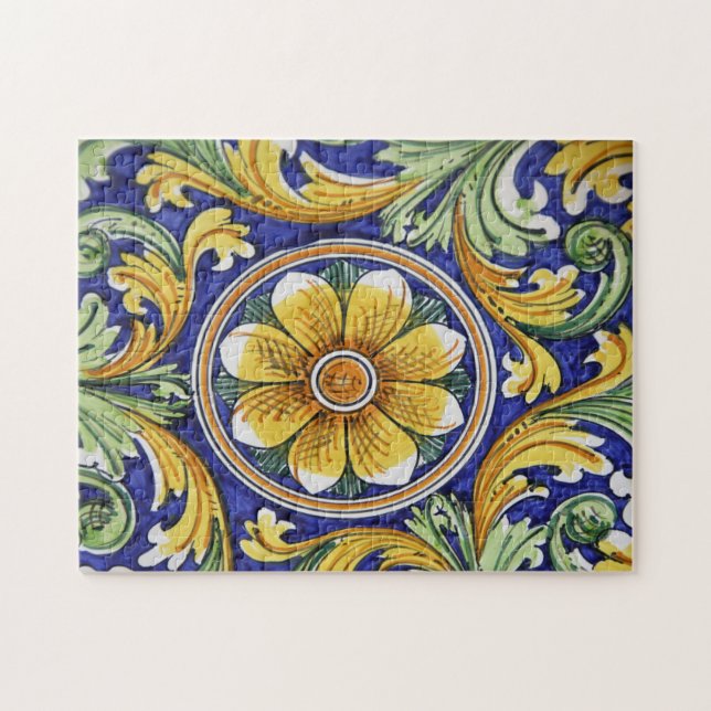 Quebra-cabeça Europa, Itália, Sicília, Taormina. Tradicional 4 (Horizontal)