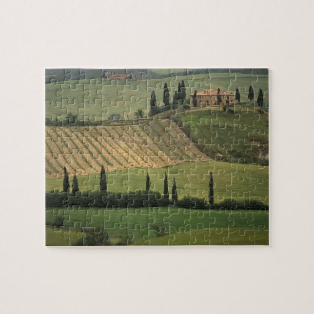 Quebra-cabeça Europa, Itália, Toscana, Val d' Orcia, Toscano (Horizontal)