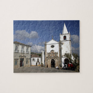 Quebra-cabeça Europa, Portugal, Obidos. Igreja de Santa Maria em