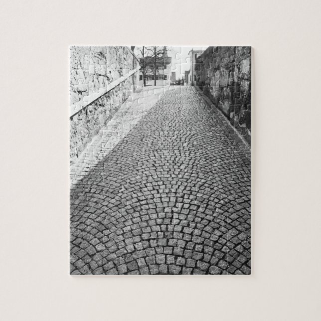 Quebra-cabeça Europa, Suíça, Zurique. Rua empedrada, (Vertical)