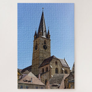 Quebra-cabeça evangelische kirche sibiu hermannstadt