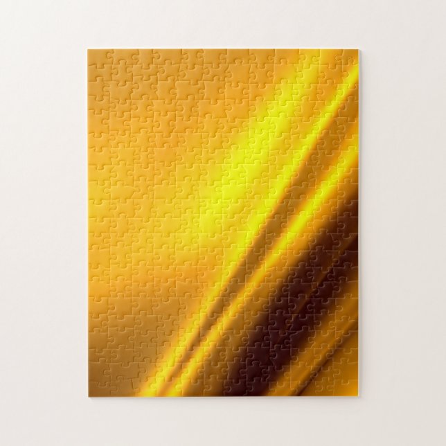 Quebra-cabeça Exame de Textura de Satin Faux Dourada Elegante (Vertical)