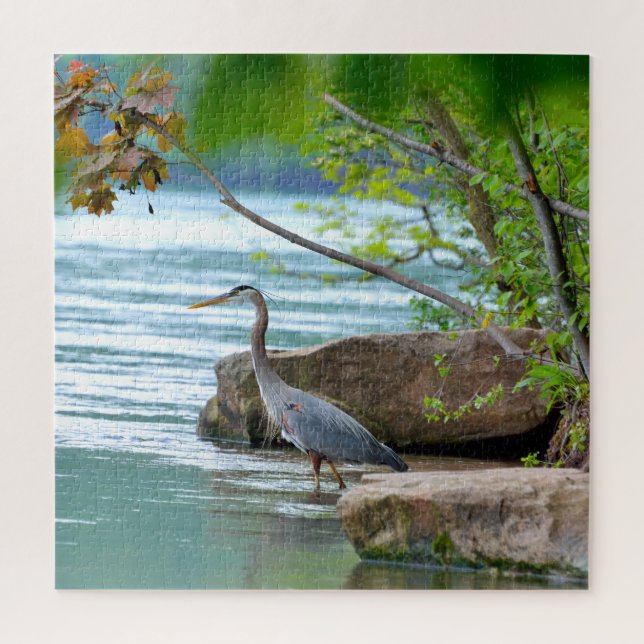 Quebra-cabeça Excelente Blue Heron (Vertical)