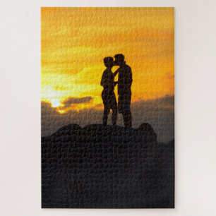 Quebra-cabeça Excelente de um casal beijando em Key West Florida