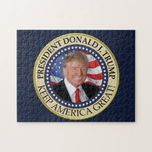 Quebra-cabeça Excelente do Presidente Donald Trump 2020 Keep Ame