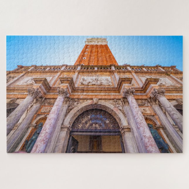 Quebra-cabeça Excelente San Marco Basilica, Torre do sino, Venez (Horizontal)