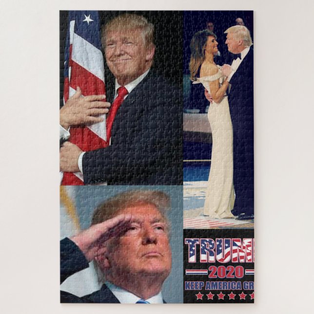 Quebra-cabeça Excelente Trump 2020 Keep America (Vertical)
