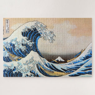 Quebra-cabeça Excelente Wave, Hokusai, Ukiyo-e