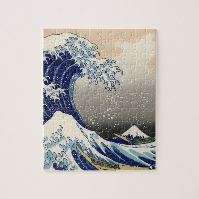 Quebra-cabeça Excelente Wave Kanagawa - Pintura Japonesa (Vertical)