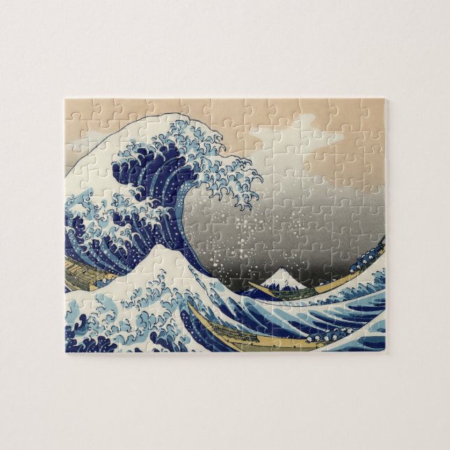 Quebra-cabeça Excelente Wave Kanagawa - Pintura Japonesa (Horizontal)