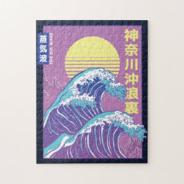 Quebra-cabeça Excelente Wave Vaporwave Kanagawa