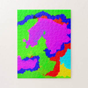 Quebra-cabeça Exclusivo de Abstrato de múltiplas cores de arte