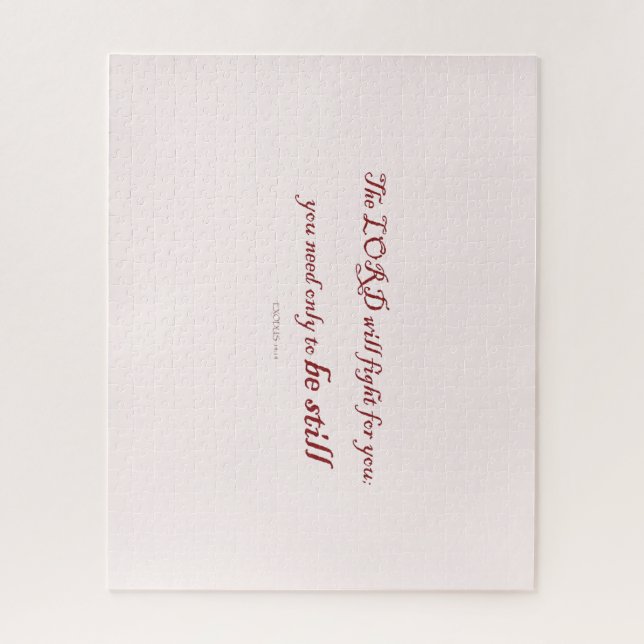 Quebra-cabeça Êxodo 14h14, o LORD lutará por ti, (Vertical)