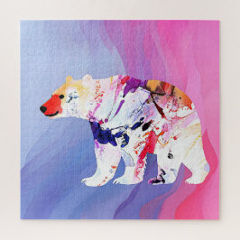 Quebra-cabeça Explorador Ártico Pastel em Aquarela