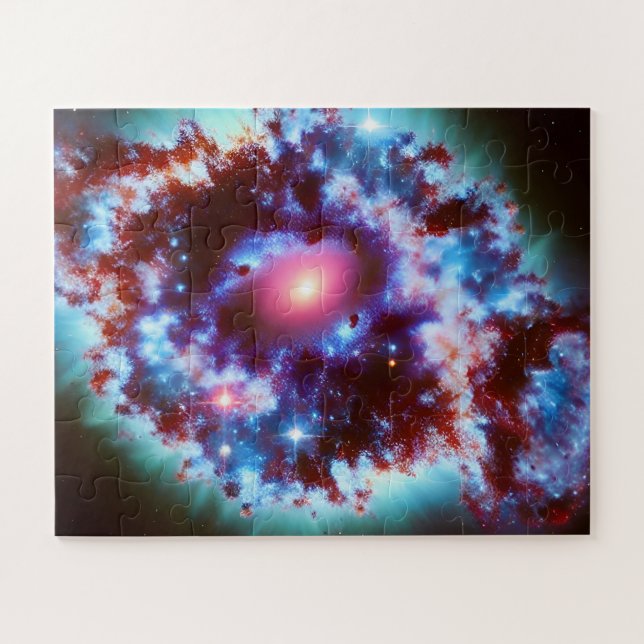 Quebra-cabeça Explosão cósmica de nuvens de espaços divertidos r (Horizontal)
