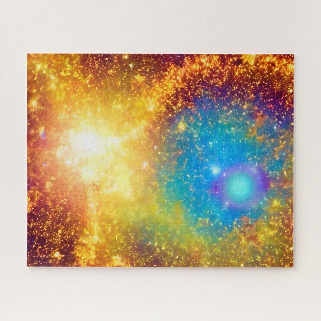 Quebra-cabeça Explosão de Ouro Fantasia no Cosmos Mágicos (Horizontal)