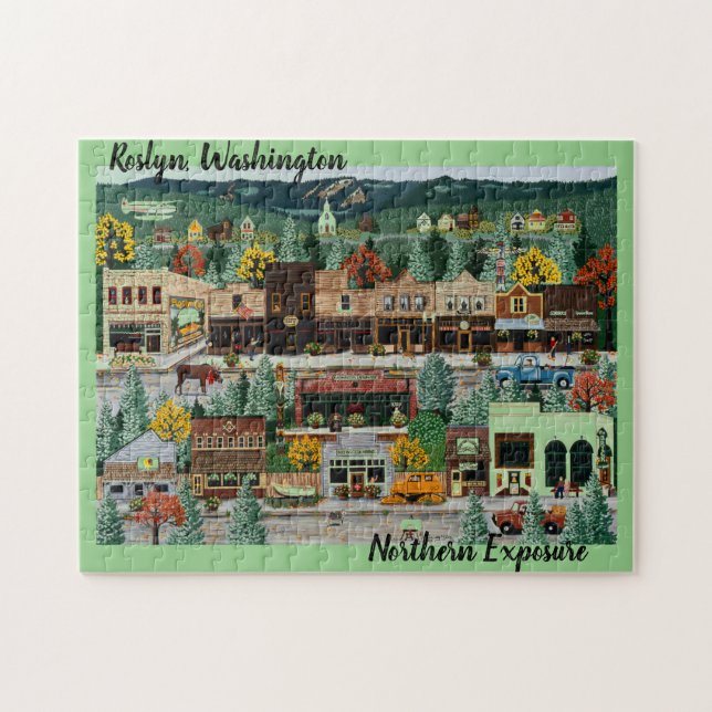 Quebra-cabeça "Exposição ao Norte" ~ Roslyn, Washington (Horizontal)
