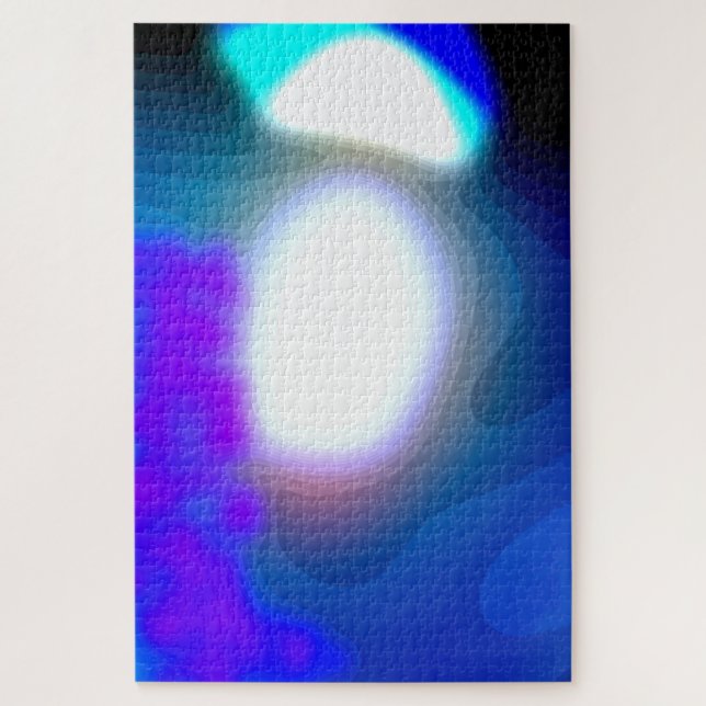 Quebra-cabeça Exposto 7003 Abstrato Azul E Roxo (Vertical)