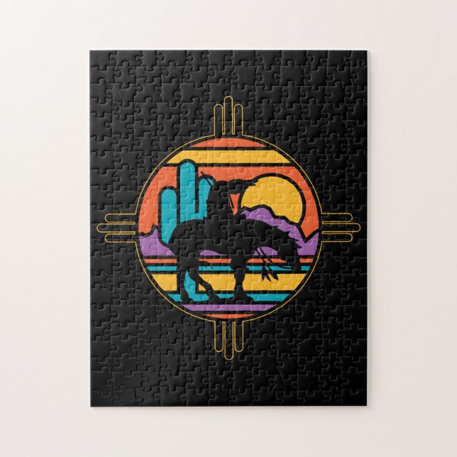 Quebra-cabeça Extremidade do indiano do nativo americano da fuga (Vertical)