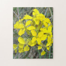 Quebra-cabeça F14 Pequenos Flores Amarelas