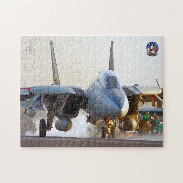 Quebra-cabeça F-14 "LANÇAMENTO" TOMCAT (11 x 14 polegadas) (Horizontal)