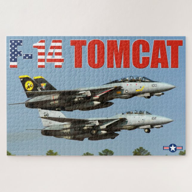 Quebra-cabeça F-14 TOMCAT (20x30 POLEGADAS) (Horizontal)