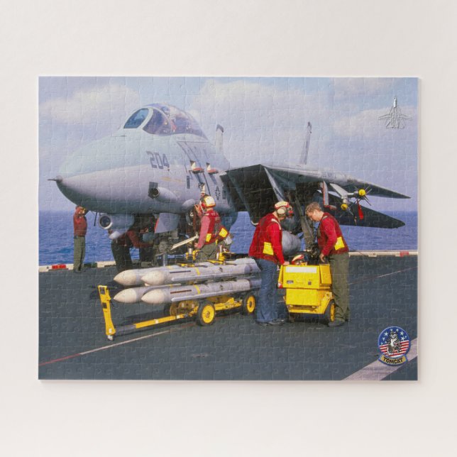 Quebra-cabeça F-14 TOMCAT "FLIGHTDECK" (16 x 20 polegadas) (Horizontal)