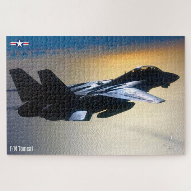 Quebra-cabeça F-14 TOMCAT "ON PATROL" (20x30 polegadas) (Horizontal)