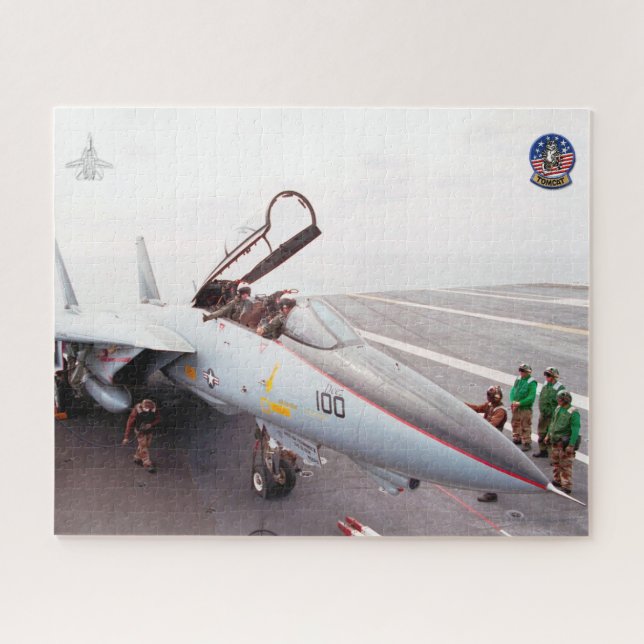 Quebra-cabeça F-14 TOMCAT "PREFLUXO" (16 x 20 polegadas) (Horizontal)
